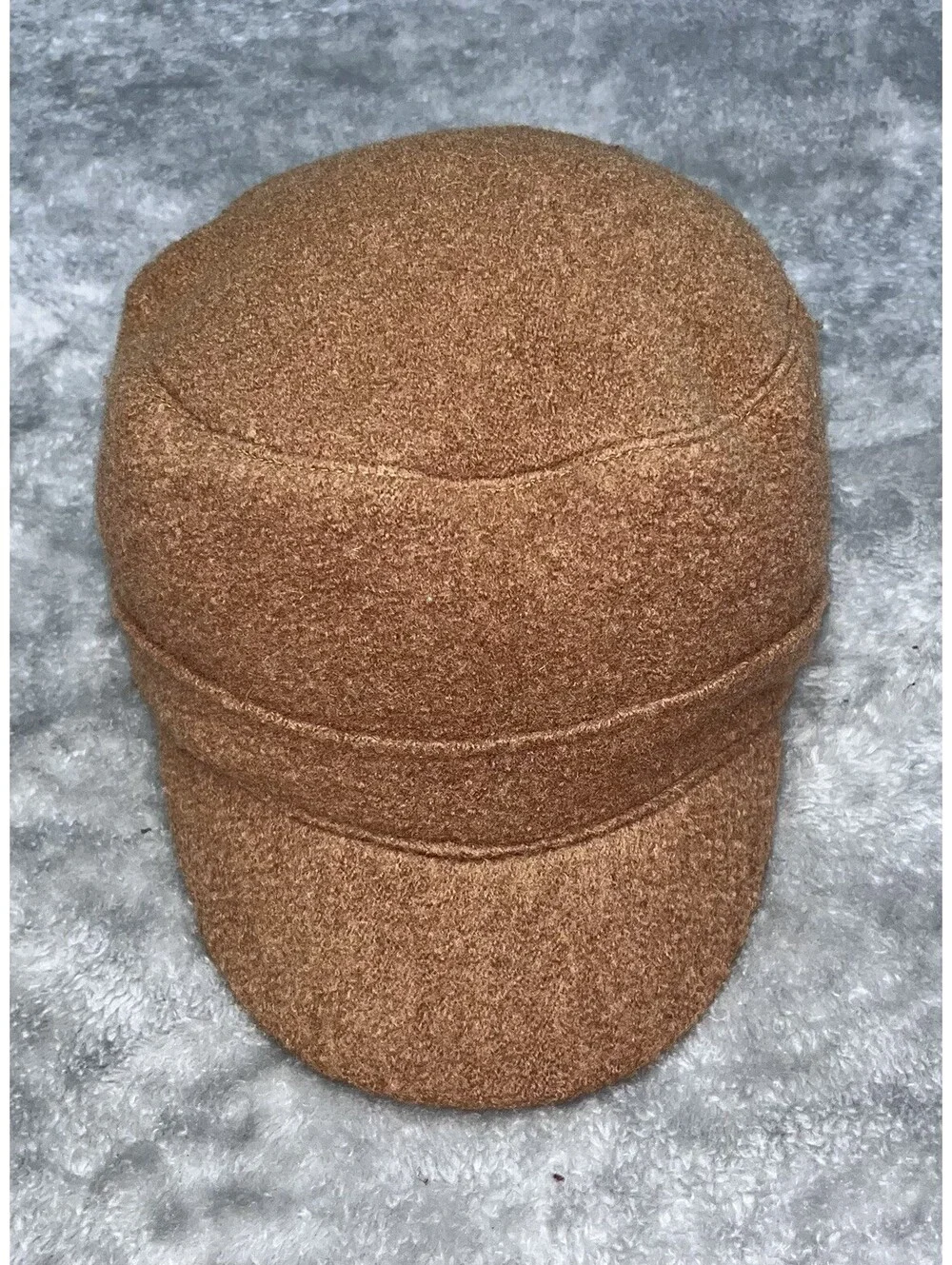 Vintage Scala Pronto Brown Wool Newsboy Cap Unisex One Size-100% Wool